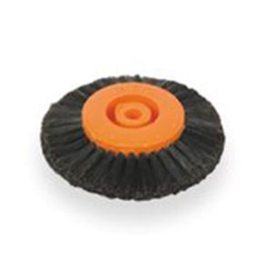 Borstel voor polijstmachine 80 mm, zwart 4 rijen