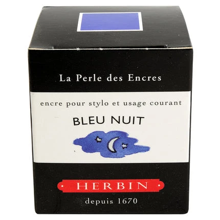 J. Herbin - Inkt voor vulpen Flacon D 30ml. - Bleu Nuit - Afbeelding 4