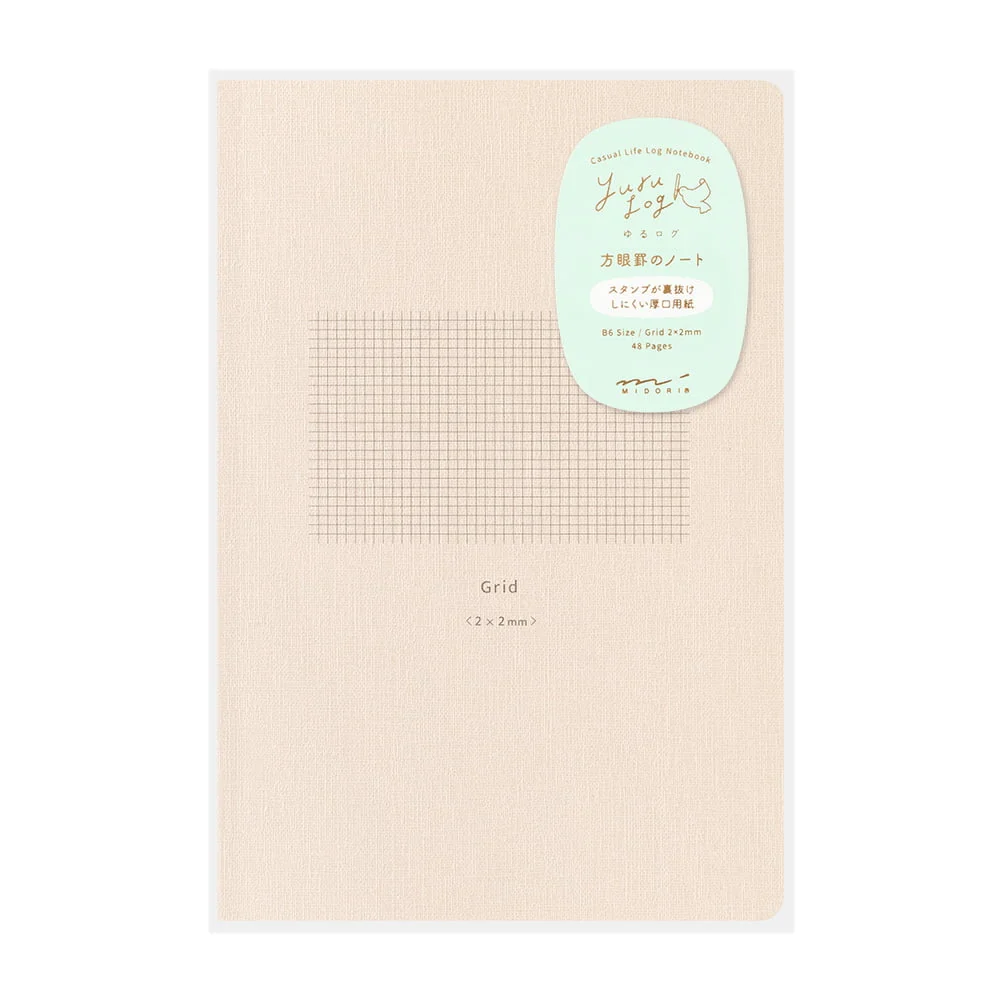 Midori - Yuru Log Notebook B6 Grid - Afbeelding 2
