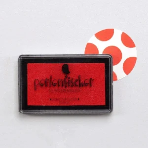 Perlenfischer - Stempelkussen Rood