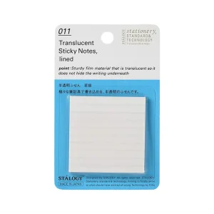 Stalogy - Translucent Sticky Notes - Lined 50 x 50mm