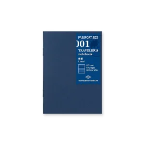 TRAVELER'S notebook - Refill 001 - Lined Notebook - Passport Size