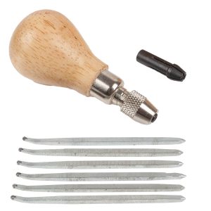 Set millegriffes, 6 stuks in houten kist